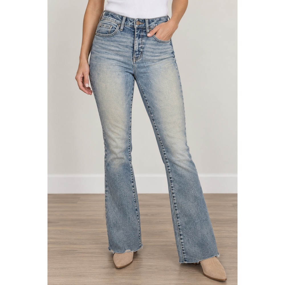 BKE Jeans Women's 28 Billie High Rise Slim Bootcut Western Rodeo Light Wash